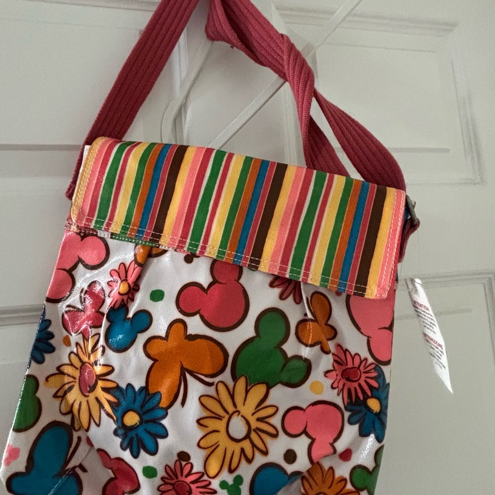 Colorful Disney Mickey Floral Crossbody Bag & Matching Wallet Set | NWT